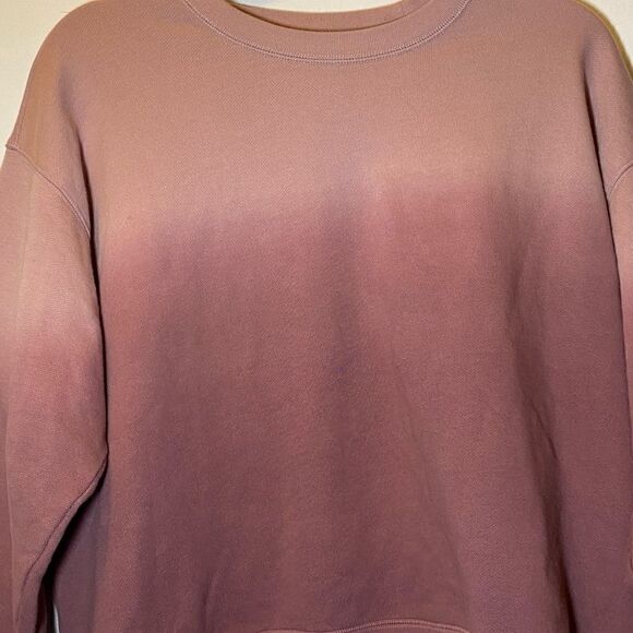MADEWELL Dip-Dye (Re)sourced Cotton Swing Sweatshirt Mauve Pink Women’s Small - Picture 7 of 11